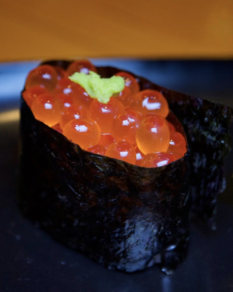 Ikura (Salmon Roe) Sushi